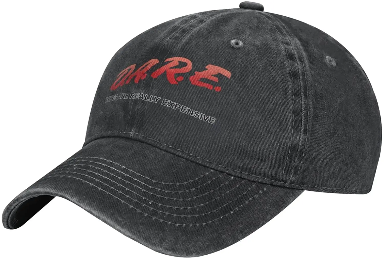 

Original Classic Low Profile Cotton Demin Hat Men Women D.A.R.E. Drugs Are Really Expensive Baseball Cap Dad Hat Adjustable Caps