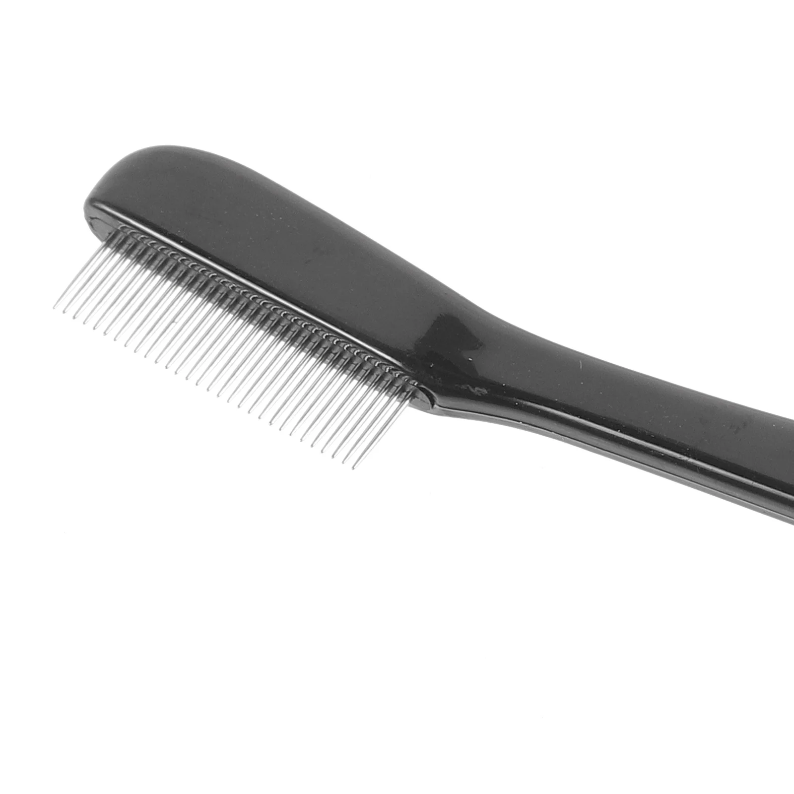 2 個の金属製まつげコームまつげセパレーター眉毛ブラシプロフェッショナルポータブル再利用可能なメイクアップツール美容アクセサリーセット