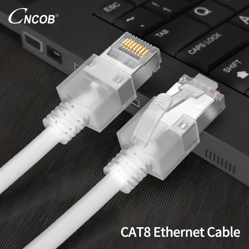 

Сетевой кабель Cat8 с тонким проводом, гигабитный 8-ядерный бескислородный медный сетевой кабель для домашнего компьютерного маршрутизатора 1, 2, 3 и 5 метров
