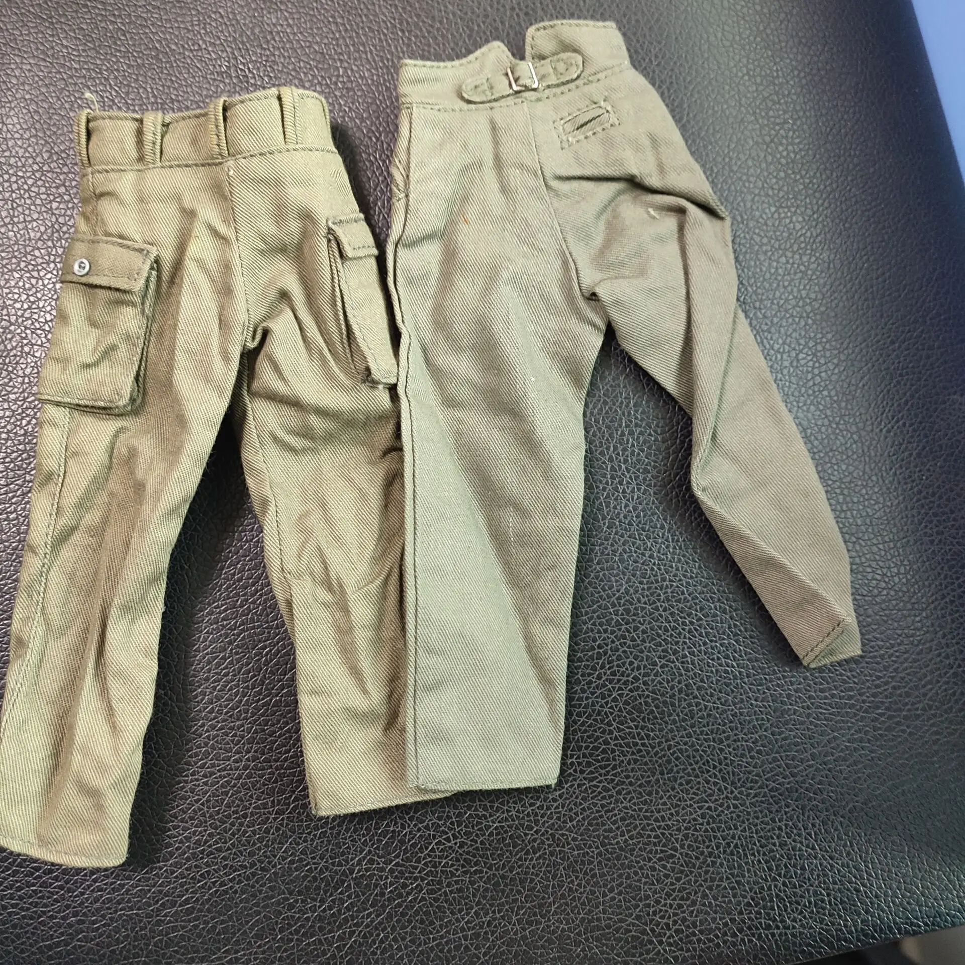 2 stili 1:6 scala 17cm lunghezza verde uniforme militare parti pantaloni da combattimento generali pantaloni paracadutista F12In Action Figure del corpo