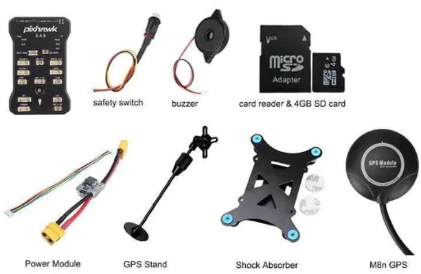 Flight Control Amortecimento Suporte, GPs M8n, Power Module, 2.4.8