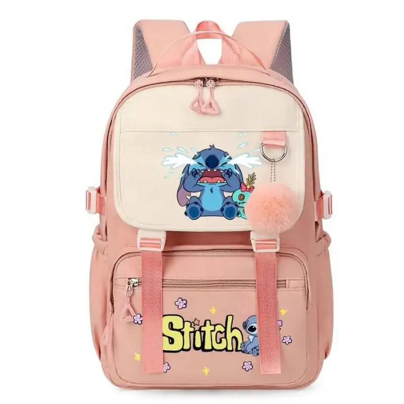 Disney-Mochila Lilo e Stitch para meninos e meninas, mochilas escolares casuais para estudantes e adolescentes, mochila infantil, presente de aniversário fofo, brinquedo infantil