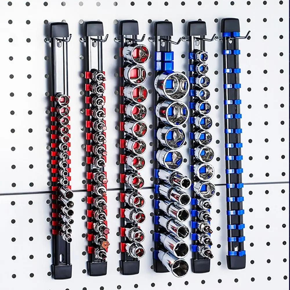 New 350mm Sleeve Storage Rack Plastic 360° Rotating Sleeve Organizer Tray DIY 1/4in 3/8in 1/2in Holder Hand Tools