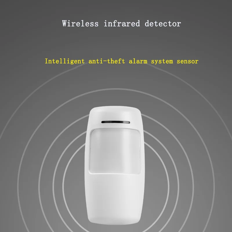 Intelligent Anti-theft System PIR Human Body Sensor Alarm 433 MHZ Remote Wireless Infrared Wide-angle Detector Battery Powered