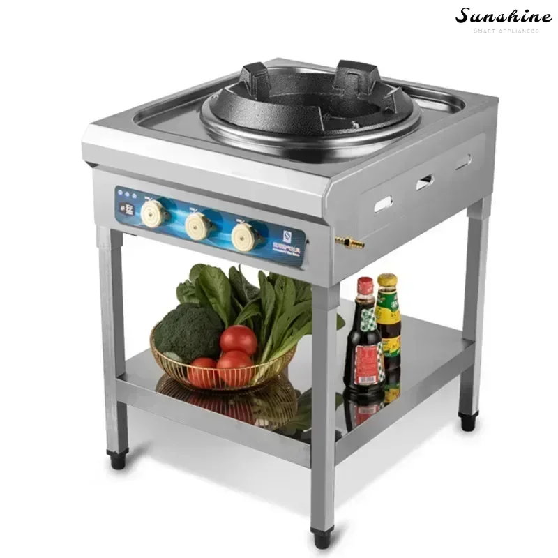 

Commercial Hot Stove for Hotels. Liquefied Gas Single Stove. Energy-Saving, Fierce, High-Pressure.