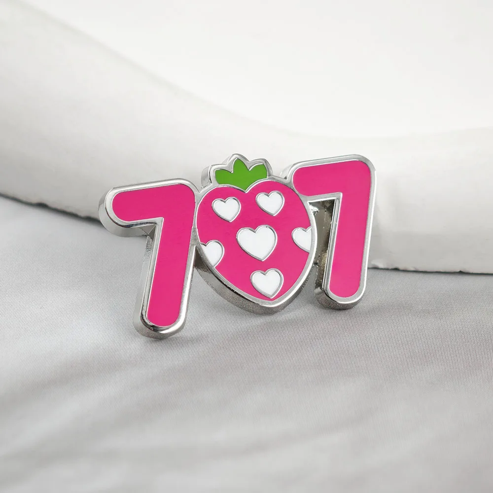 Anime NANA Brosche Zimmer 707 Rosa Erdbeer-Metallabzeichen Yazawa Ai Emaille-Pin Kawaii Mädchen Schmuck Fan-Geschenk – Detail 9