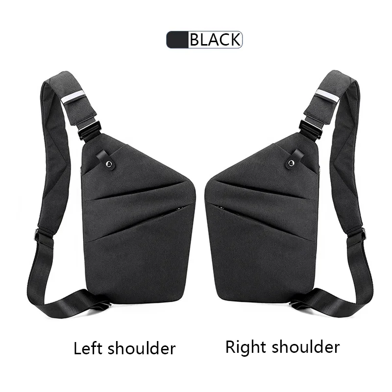 NEW Unisex Anti-theft Personal Gun Bag Solid Chest Bag Storage Bag Shoulder Bag Messenger Bag Female Travel Small Crossbody Pack