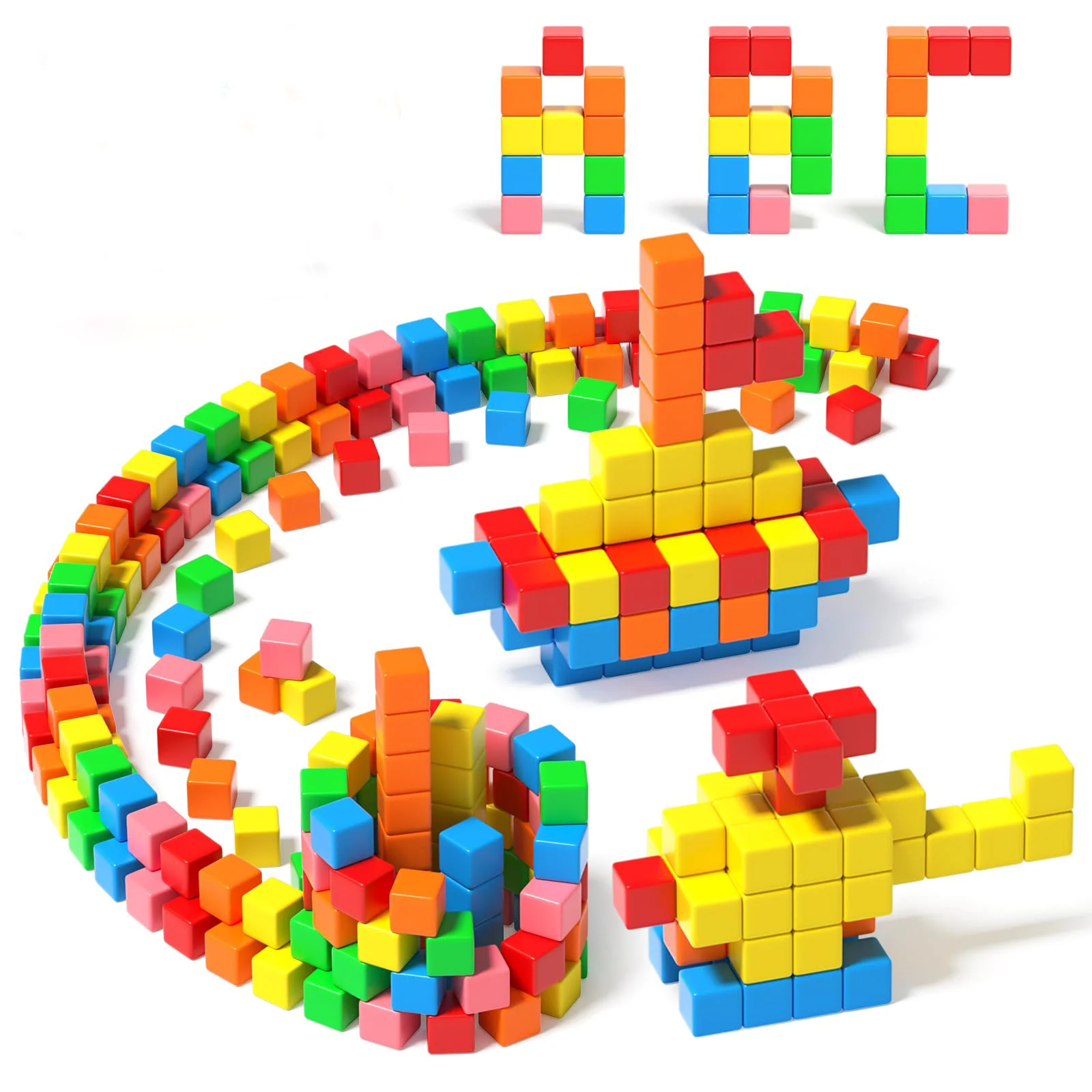 32PCS Magnetic Blocks, Gifts for3+ Year Old, Magnet Building Blocks for Toddlers, Girls & Boys,