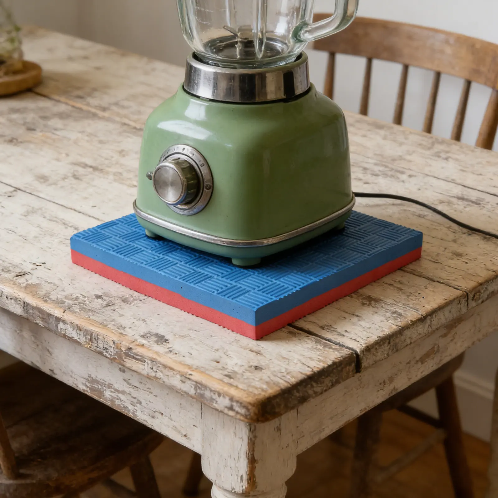 Food Processor Mat 9.8x1 Thick Appliance Shock Absorber Pad Mixer Anti Slip Sound Dampening Blender Noise Reduction Kitchen