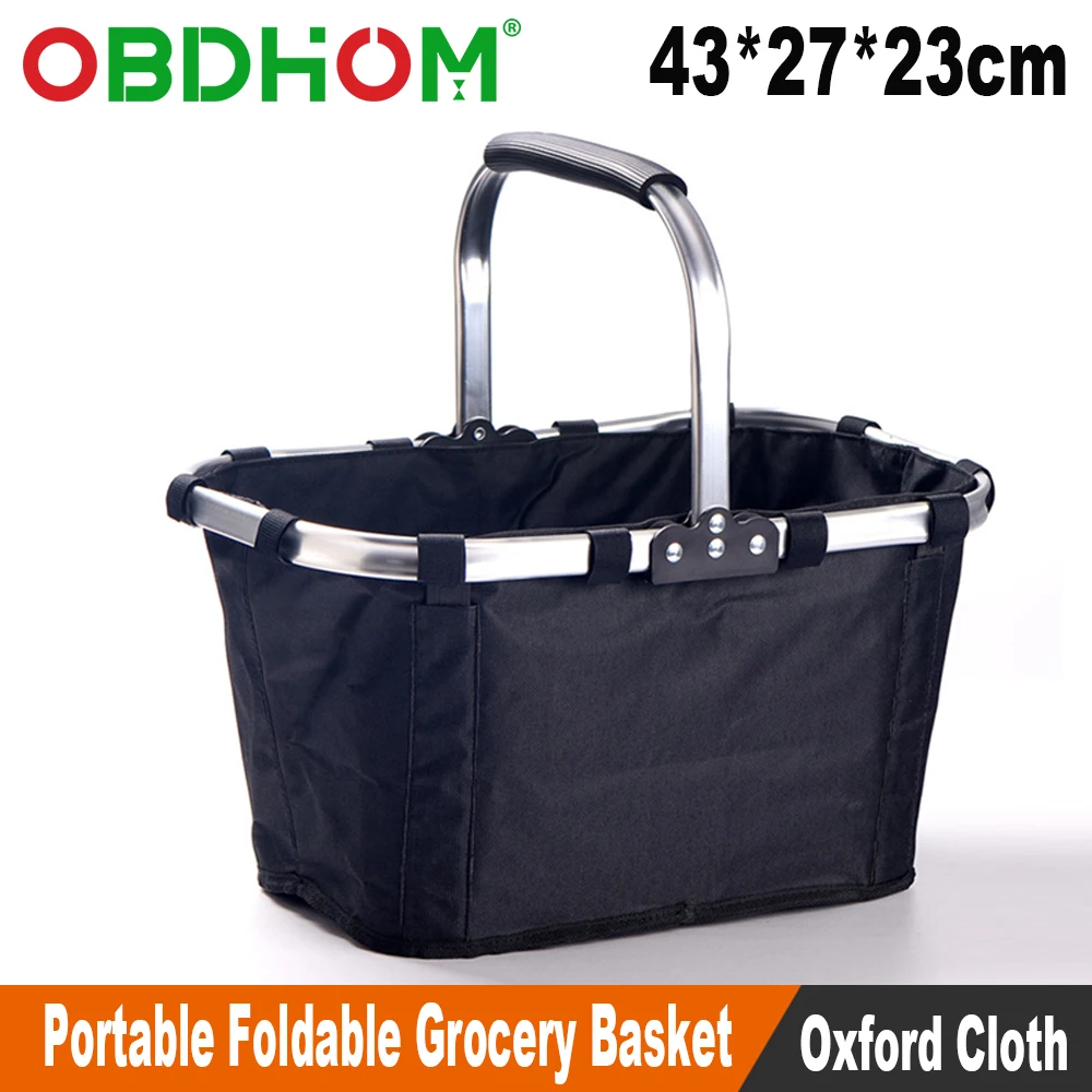 

Folding Picnic Camping Lunch Bags Large Capacity Insulated Cooler Bag Hamper Storage Basket Box Outdoor Portable Picnic Basket