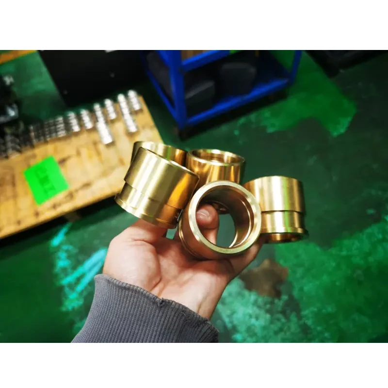 High Precision CNC Lathe Turning Parts Bronze Brass Copper Custom Metal Machining Service Small Batch ±0.005mm Tolerance