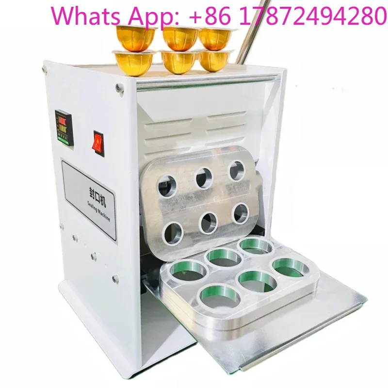 Disposable Lunch Box Sealing Machine Manual Plastic Aluminium Foil Fast Food Tray Packaging for Canteen Noshery Cafeteria