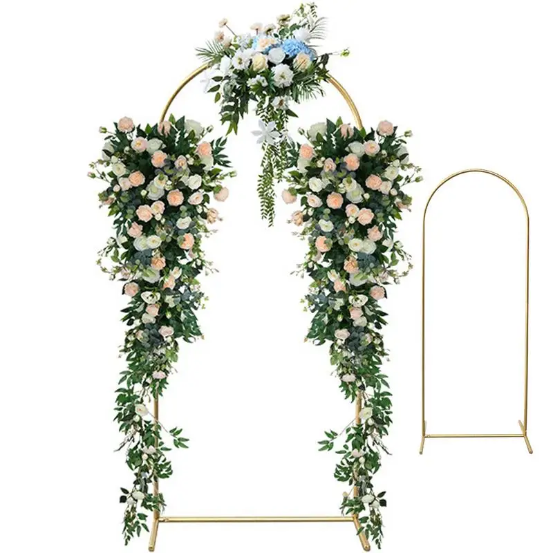 

Metal Wedding Arch Backdrop Stand 1 Piece Set Backdrop Stand Suitable for Birthday Party Ceremony Anniversary Celebration Door