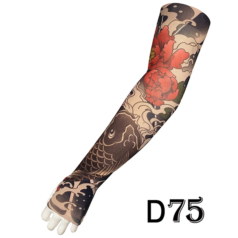 Fashion Tattoo Sleeves Arm Warmer UV Protection Outdoor Fake Tattoo Arm Sleeve Simulation Tattoo Sleeve