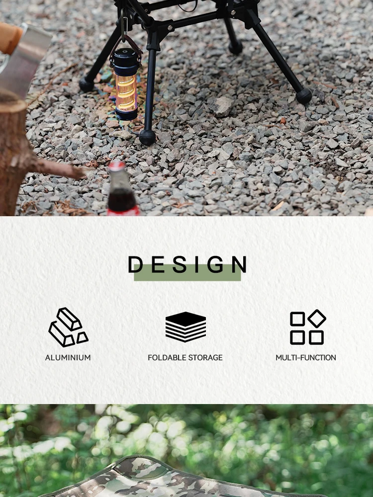 Defthike Offizieller Klappstuhl Campingstuhl Aluminiumlegierung Hohe Belastbarkeit Outdoor Tragbarer Stuhl Heim- und Strandstuhl – Detail 2