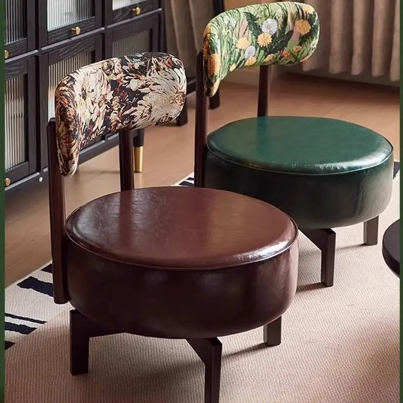 Japandi Sillas individuales para sala de estar, sillas modernas de diseño clásico marrón para sala de estar, Sillones Modernos para salón de adultos, muebles de habitación