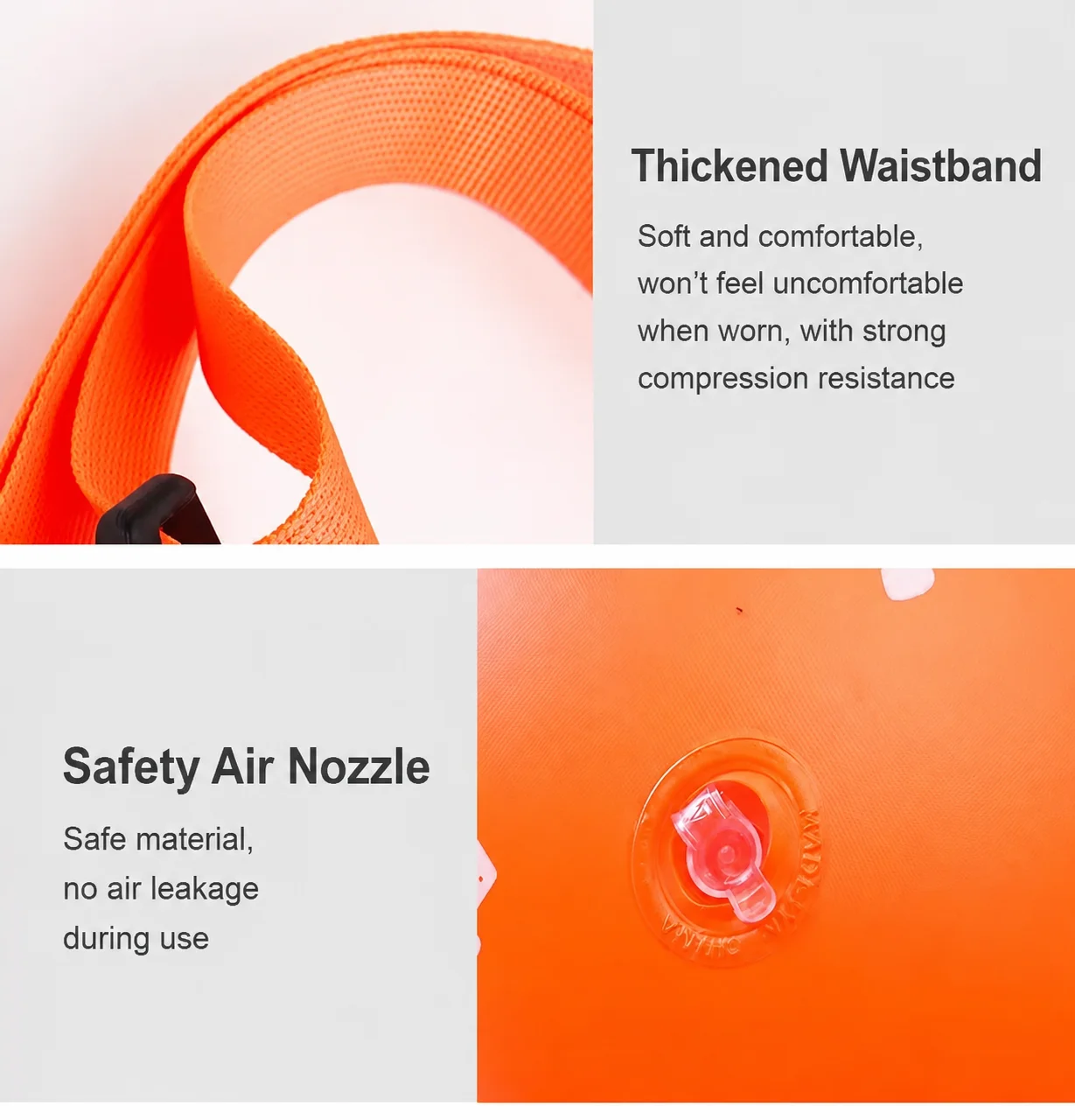 Schwimmspezifische Doppel-Airbag-Sicherheits-Schwimmtasche, Verdickt, Anti-Ertrinkungs-Schwimmhilfe, Outdoor-Rettungsausrüstung, Hüftgurt, Folgehilfe S96D0F6Bdfe26459E8584A7A253F4410Bl