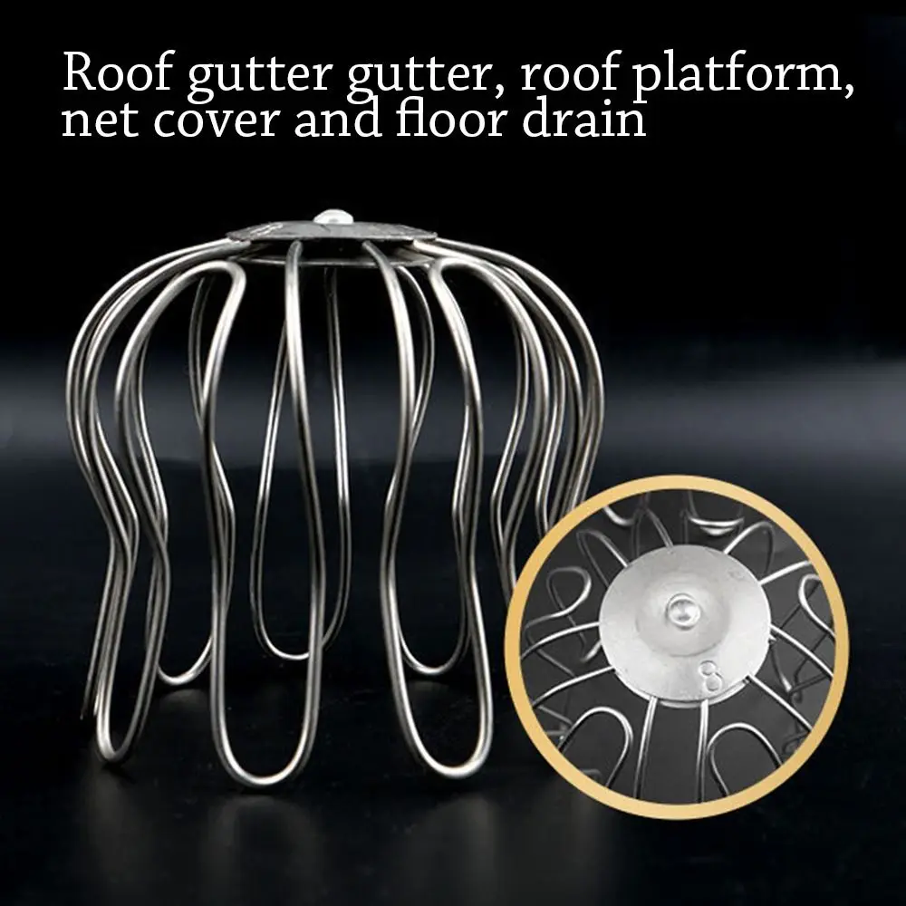 Steel Drainage Plumbing Fitting Protection Netting Rain Pipe Cap Balcony Drainage Cover Roof Floor Drain Gutter Guard Strainer