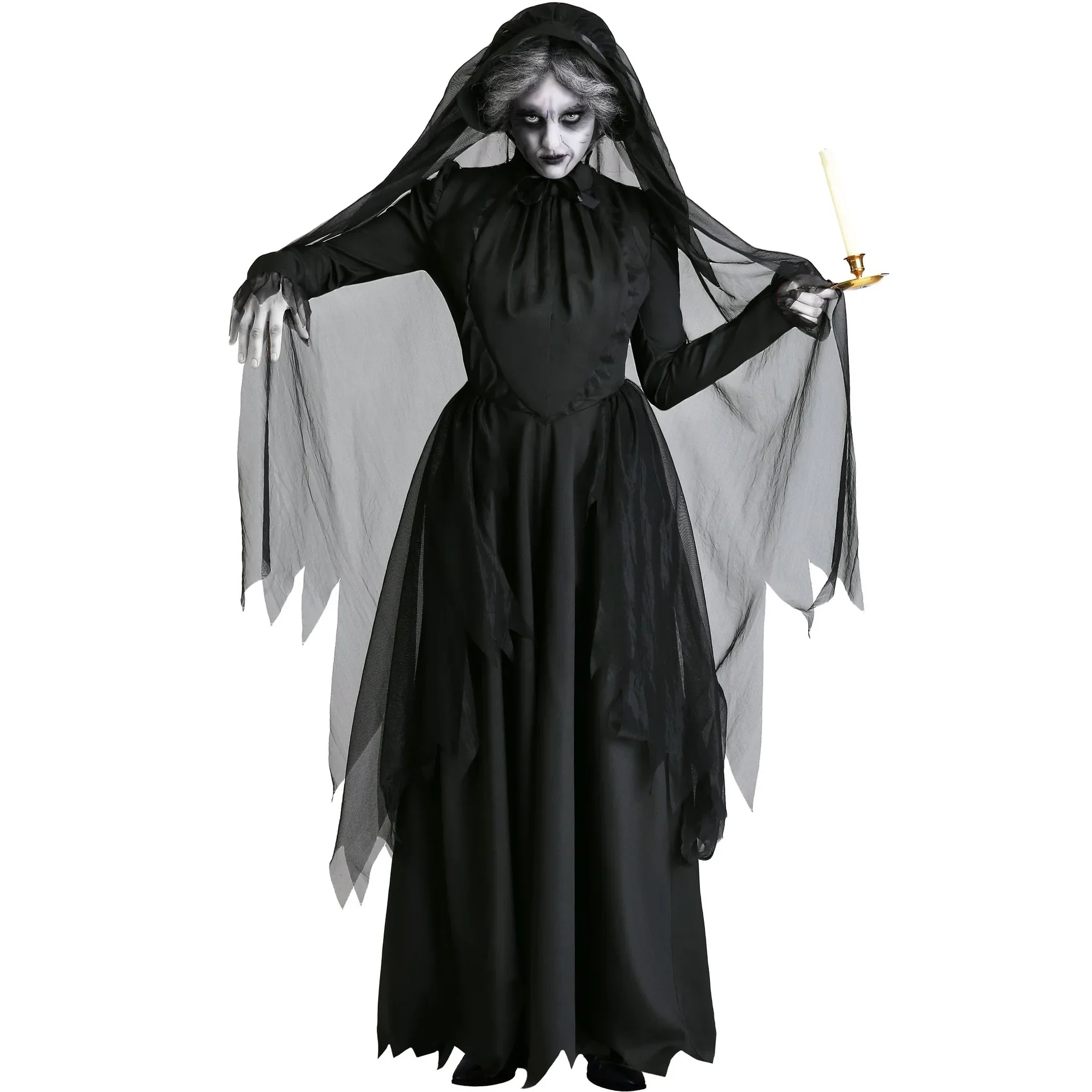 

Halloween Women Ghost Bride Cosplay Costume Monsters Scary Devil Fancy Dress