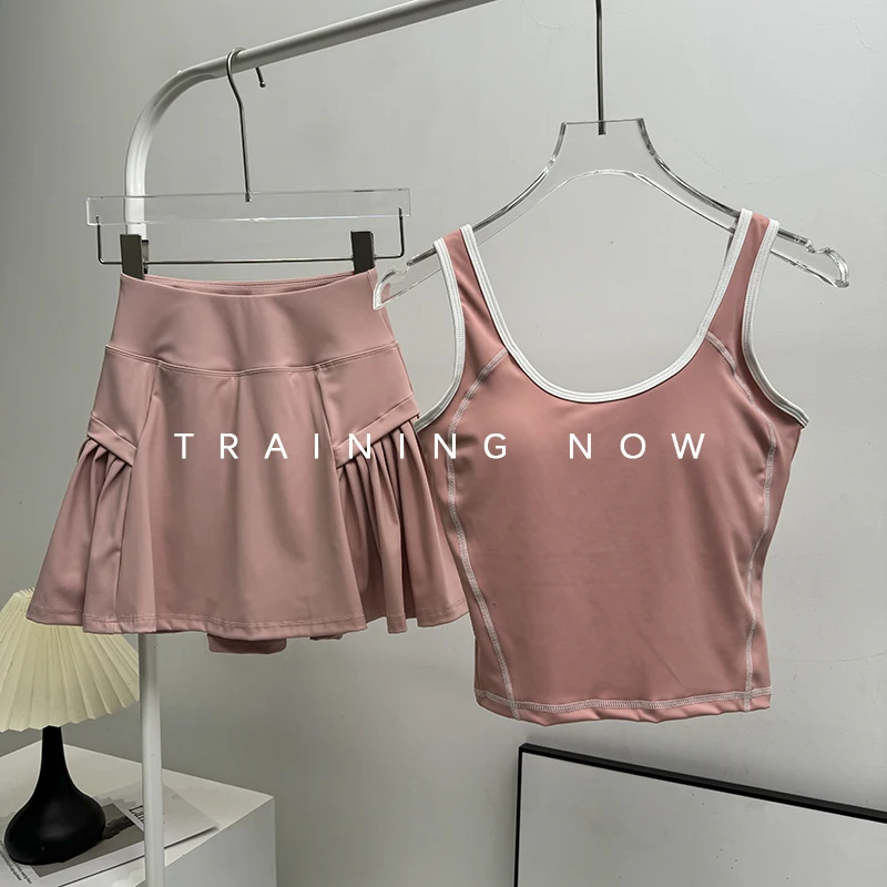 

Комплект одежды для йоги для женщин, летний высококачественный спортивный жилет с нагрудником для верхней одежды, одежда для бега, тренировок, фитнеса, топ