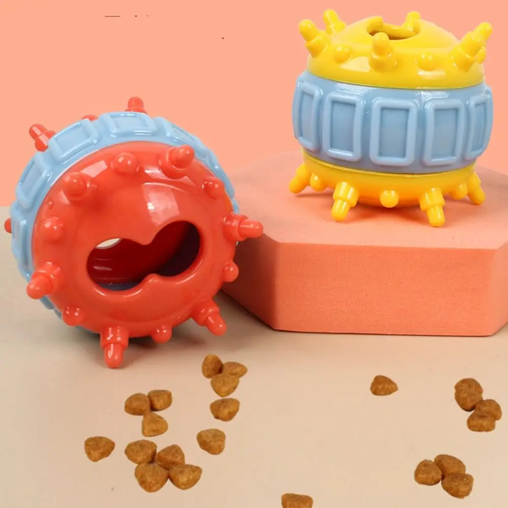 4 Pcs/set Bite Resistant Interactive Dog Toys Wear Resistant Colorful Teeth Cleaning Toy TPR Dog Food Dispensing Toy Indoor Play