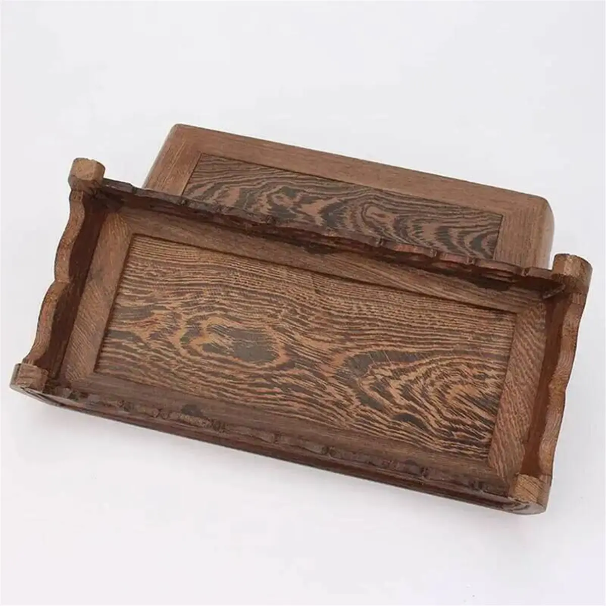 Multi-use Gear Housewares Rectangular Grey Wood Stand, Oriental Style 1