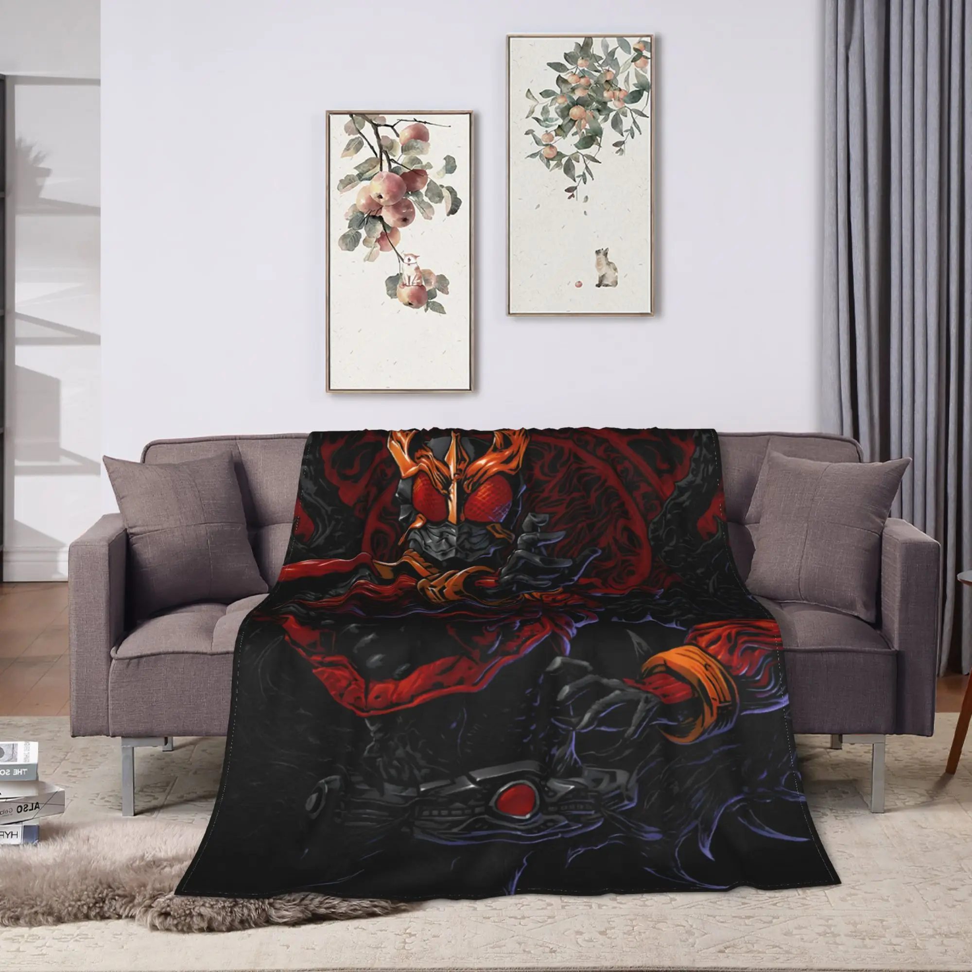 Kamen Riders Blankets Quality Warm Soft  Throw Blanket Autumn Girls Boys Couch Chair Novelty Bedspread
