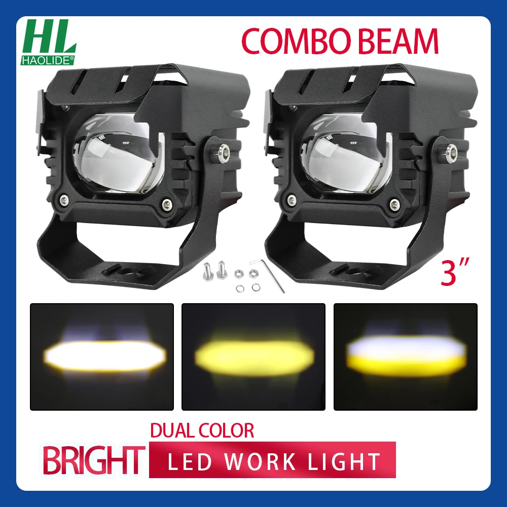 

HAOLIDE Led Work Light Bar for Car Led Driving Running Light High Power Truck SUV ATV Motorcycle 4X4 Offroad Spotlight Barra