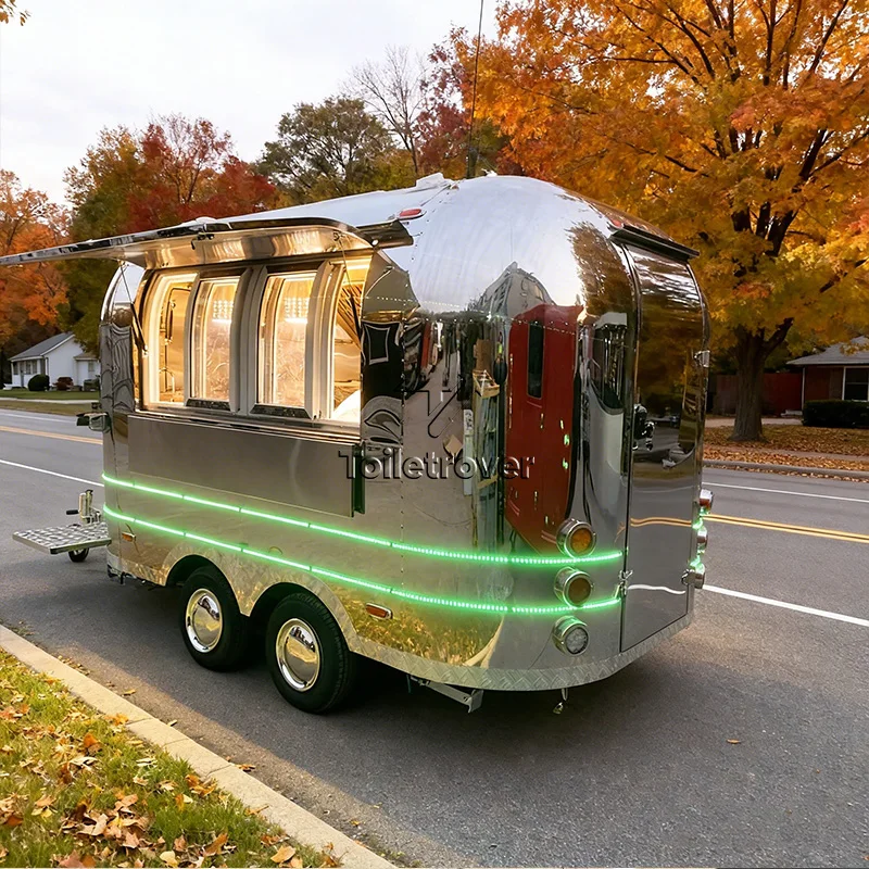 Outdoor Street Vending Trailer Fully Loaded Commercial Mobile Catering Unit Food Concession Stand Trailer for Sale Usa
