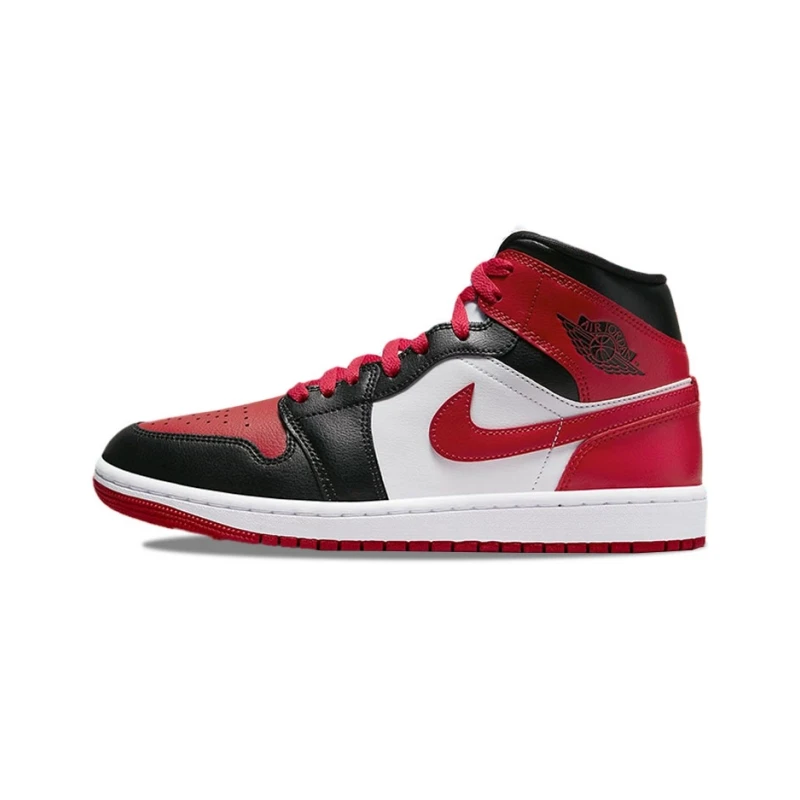 

Nike Air Jordan 1 Mid 'Alternate Bred Toe' Women's Sneakers shoes BQ6472-079 With Original Box