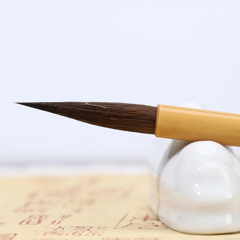 Mixed Hair Calligraphy Brushes Set Slender Gold Script Writing Brush Chinese Aquarelle Meticulous Painting Outline Brush Art Pen