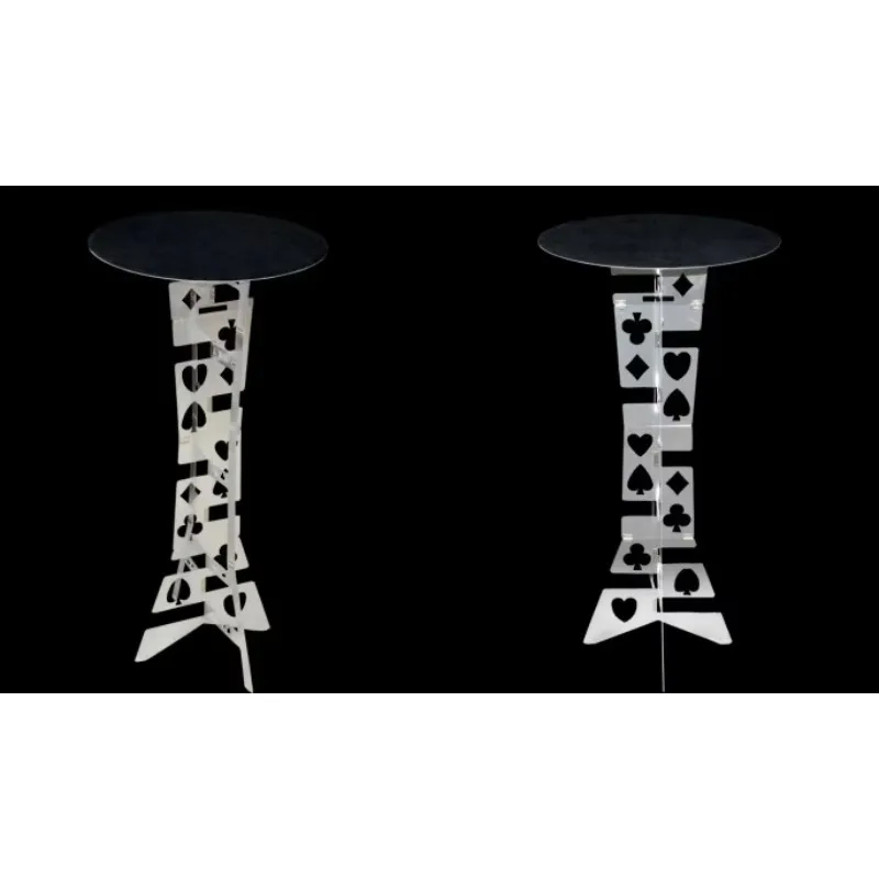 

Aluminum Alloy Magic Round Folding Table Silver color Magic Tricks Magicians best table Stage,Illusions Gimmick Accessories