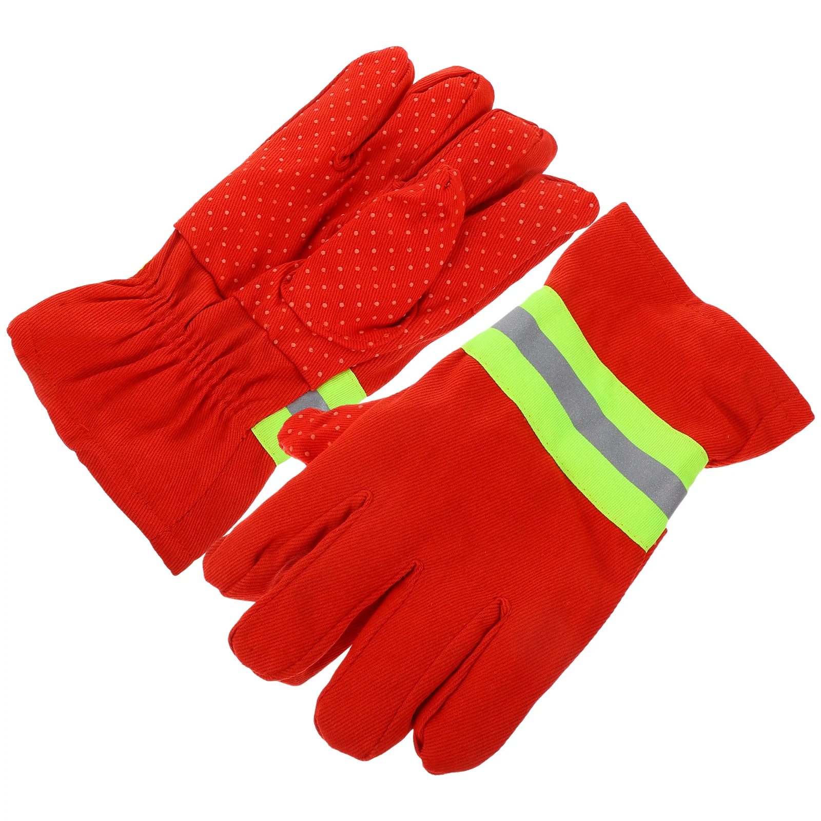 

1Pair Flame Resistant Firefighter Gloves Non Slip Breathable Protective Extrication Work Gloves Firefighter Gear