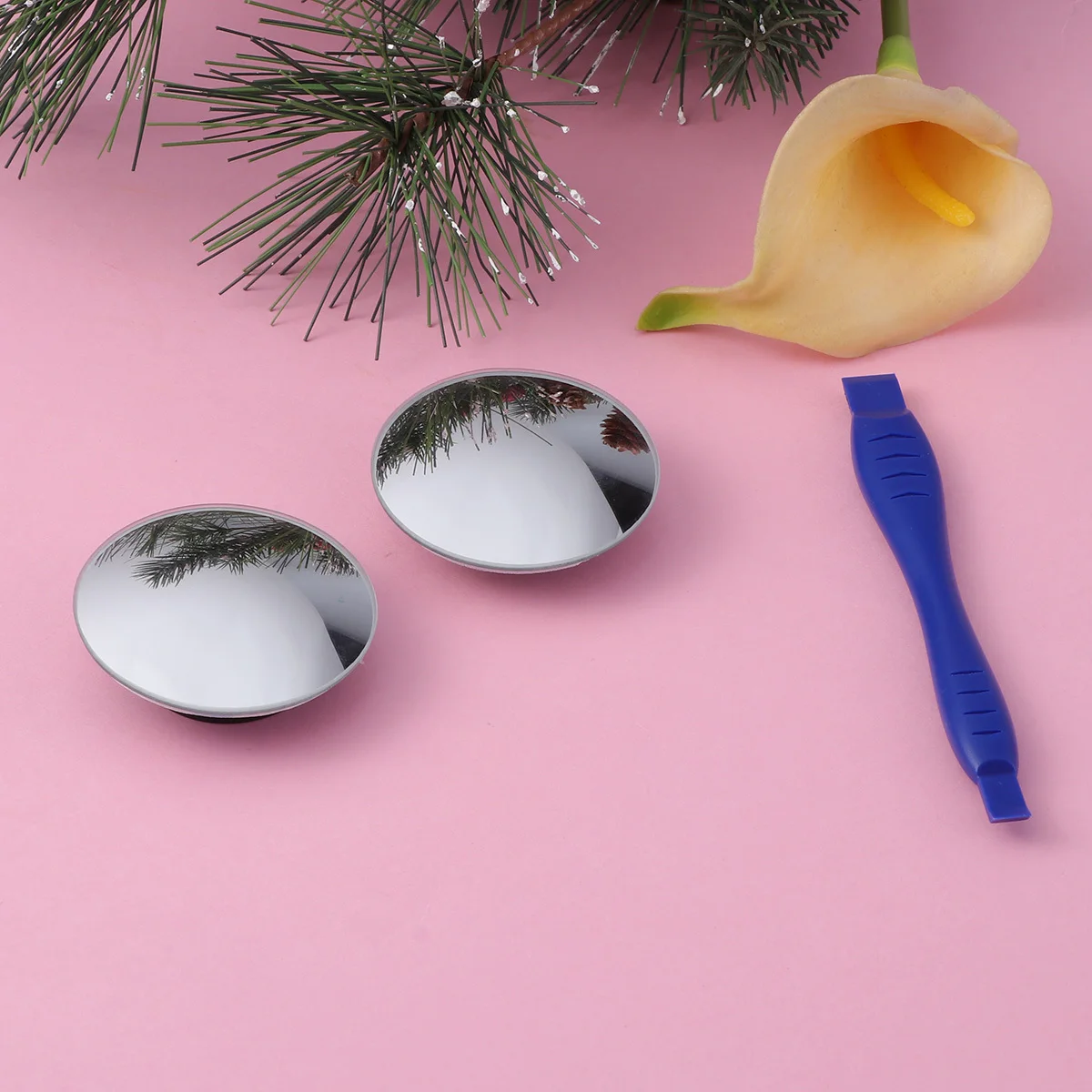 

1 пара зеркал для слепых зон, набор 360, широкоугольное изогнутое автоматическое зеркало бокового вида для автомобиля, заднего вида, безопасное решение для вождения, легкое решение