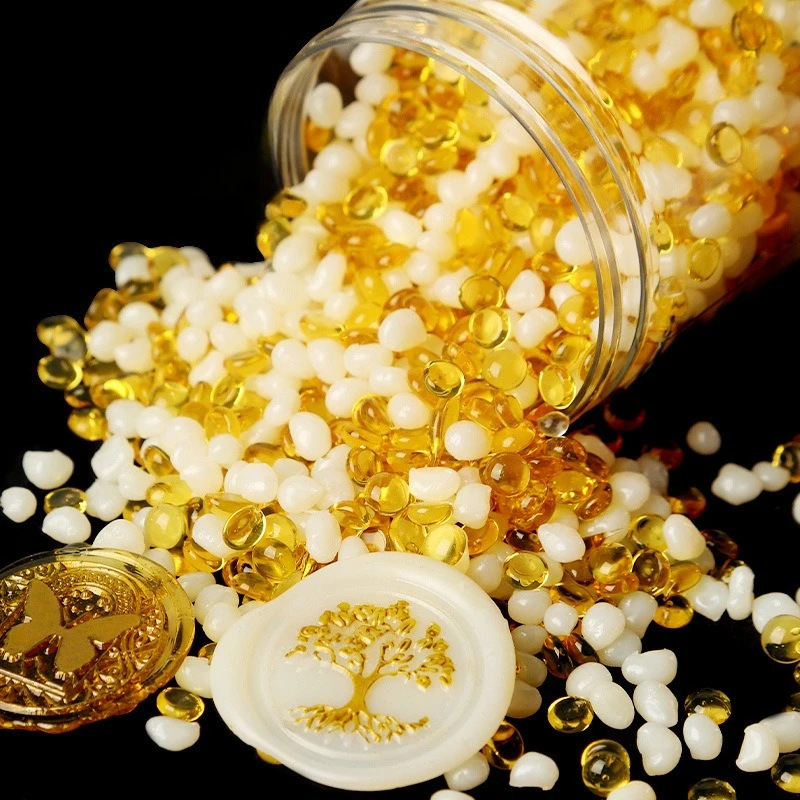 

110g Teardrop Lacquer Wax Particles/gold White Translucent DIY Hand Account Decoration Envelope Invitation Sealing Wax