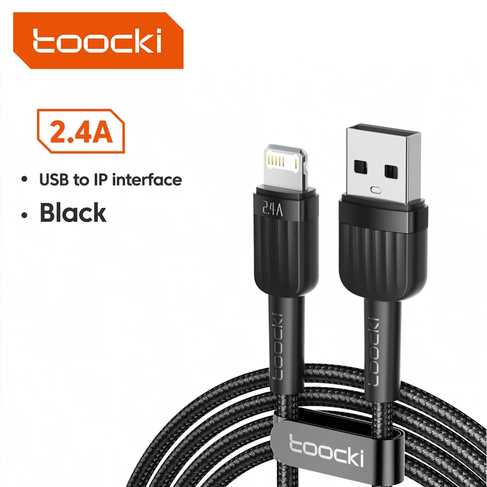 Toocki 1/2/3 Stück USB-A-auf-Lightning-Kabel für iPhone 14 13 12 11 Pro Max Mini X XS XR 8 7 SE 2,4A Schnellladung für iPhone-Ladegerät
