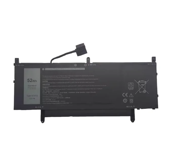 

N7ht0 for dell latitude15 9510 9520 p94f001 002 laptop battery 3300mah