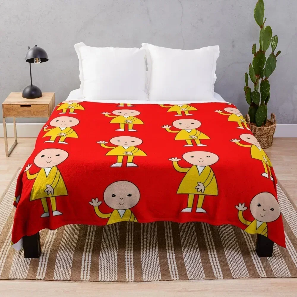 Bod cartoon retro Throw Blanket Color Fast Cozy Throw Blanket