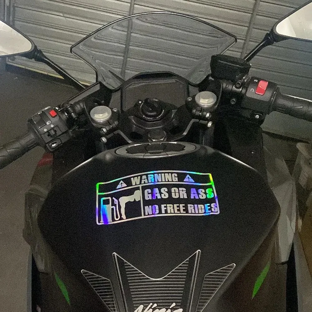 

Наклейки на мотоцикл, газ или задница, без свободных поездок, беспилотная свободная езда, авто, окна, корпус, виниловая светоотражающая водонепроницаемая наклейка на аксессуары
