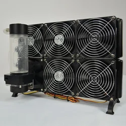 Syscooling water cooling kit for video card miner 6 fans water cooling radiator for Antminer S9 Hydro heat sink
