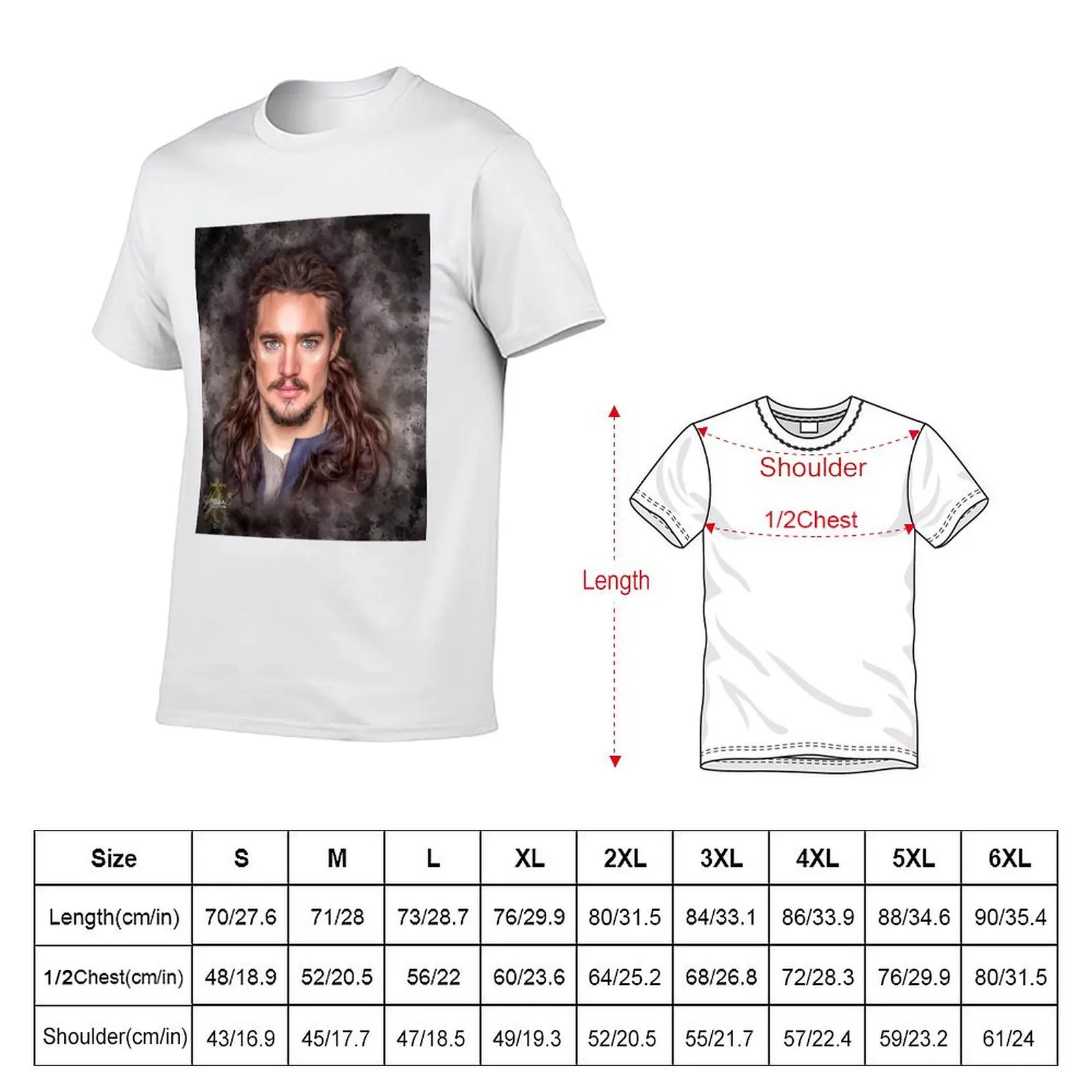 Uhtred of Bebbanburg- The Last Kingdom T-Shirt Basic Plain Tee for Spring and Summer