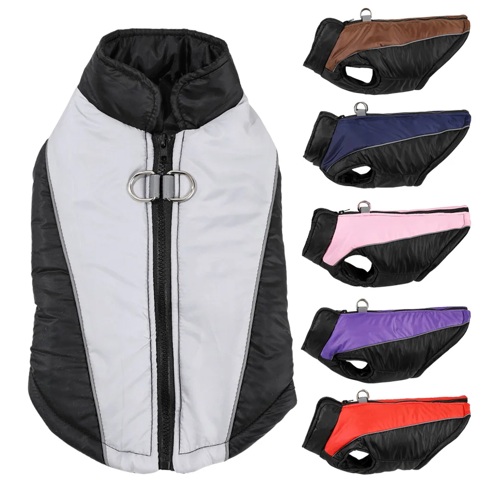 Warmer Fleece-Mantel für kleine Hunde und Katzen, Herbst und Winter, winddicht, reflektierend, für Welpen und Katzen, Chihuahua, französische Mops-Outfits