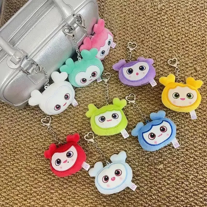 

2026 New Kpop Style Plush Doll Keychain Cute Cartoon Head Bag Charm Concert Inspired Accessories Gift