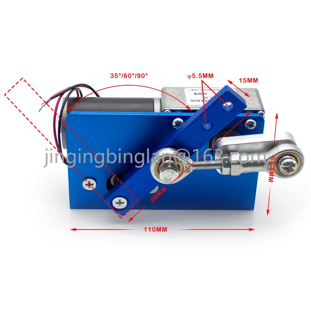 

DIY Reciprocating Swing Motor High Torque Automatic Swinger Machine 35/60/90 Degree Reciprocating Linear Motor Metal Mechanism