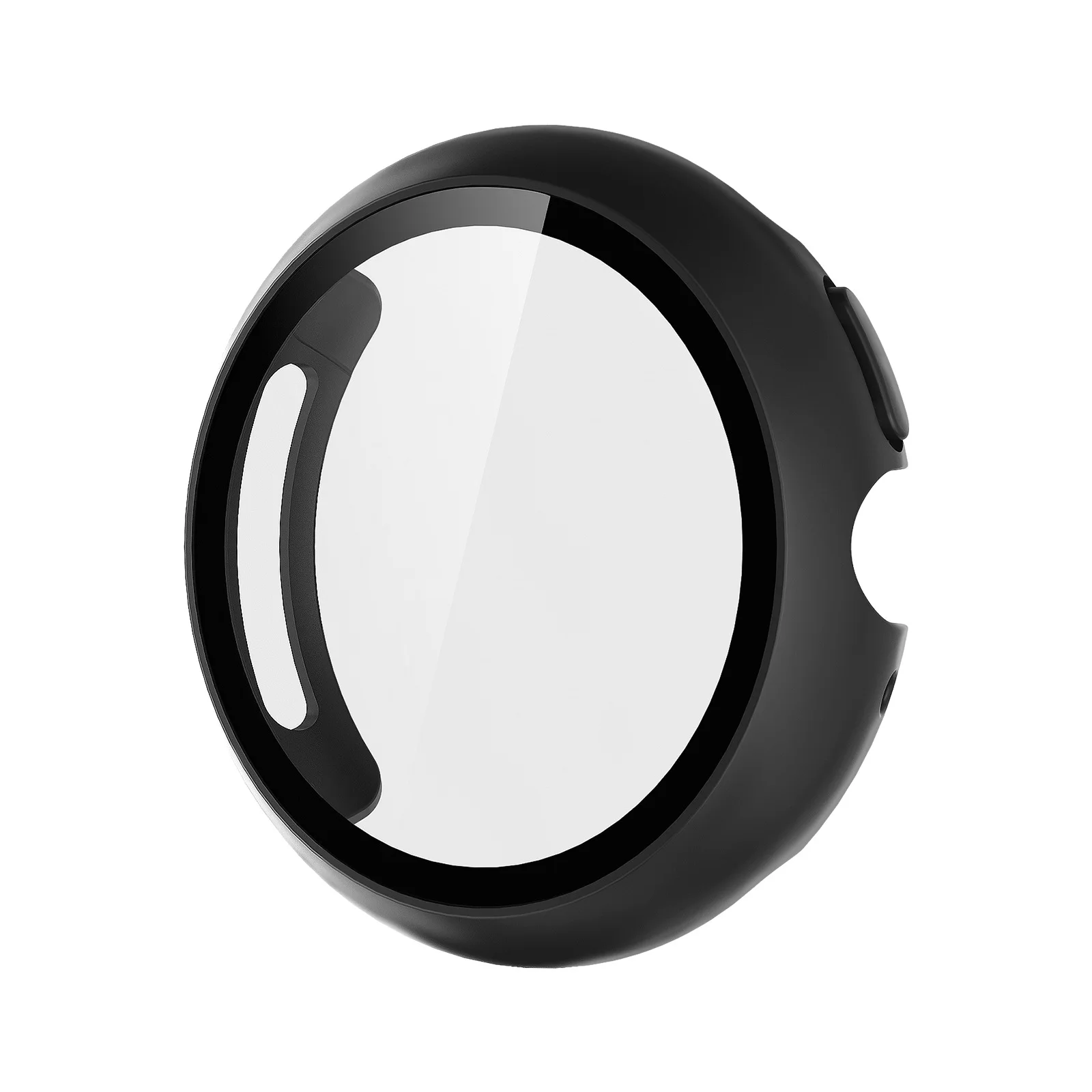 Gehärtetes Glas + Hülle für Google Pixel Watch 5 41mm 45mm, Hart-PC Rundumschutz-Bumper mit Displayschutzfolie für Google Pixel Watch 4