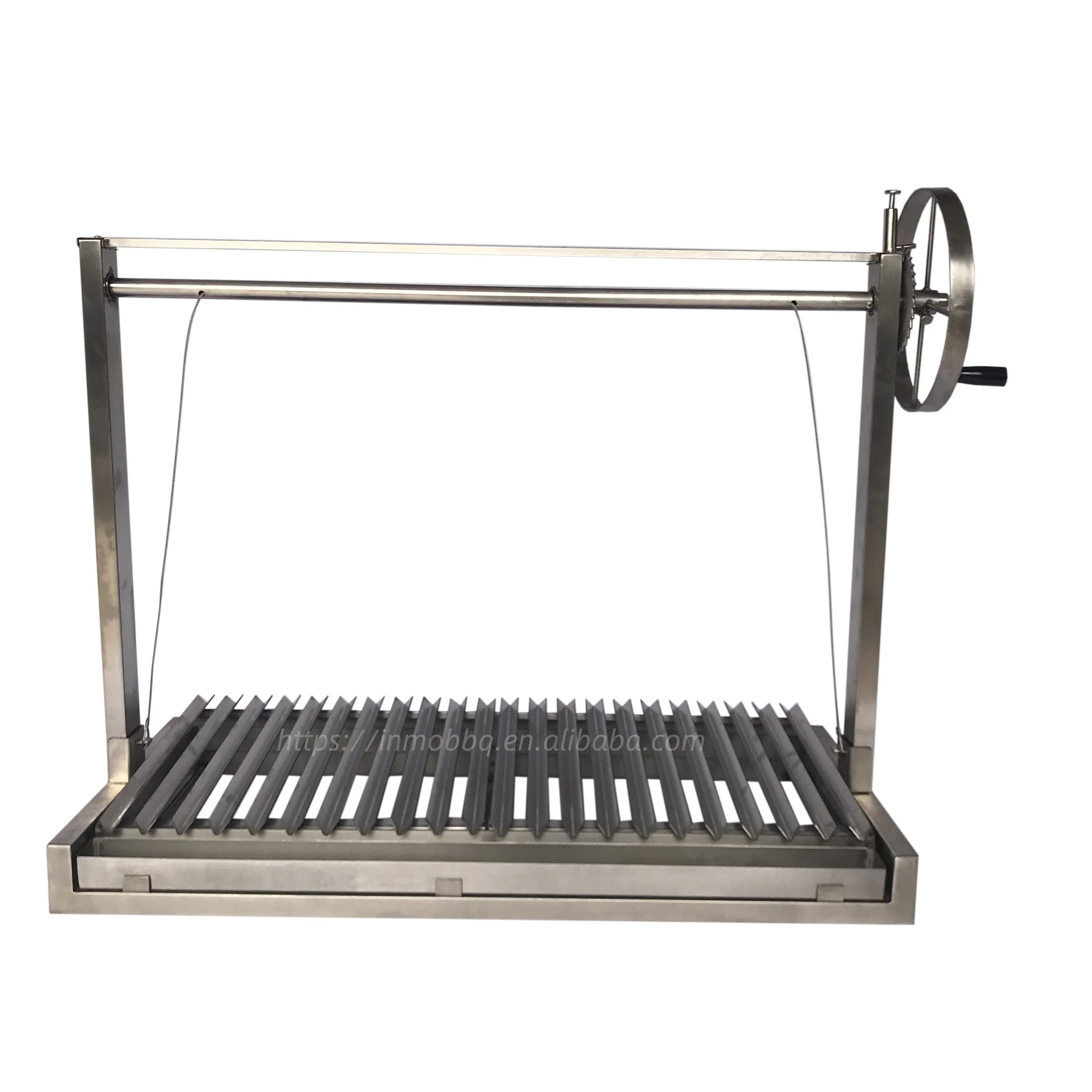 Brick Bbq Adjustable Height Wood Charcoal BBQ Grill Adjustable Height Stainless Steel Parrilla Gaucho  Grill Asado Argentinian Grill With BBQ Rotisserie Kit AliExpress 15
