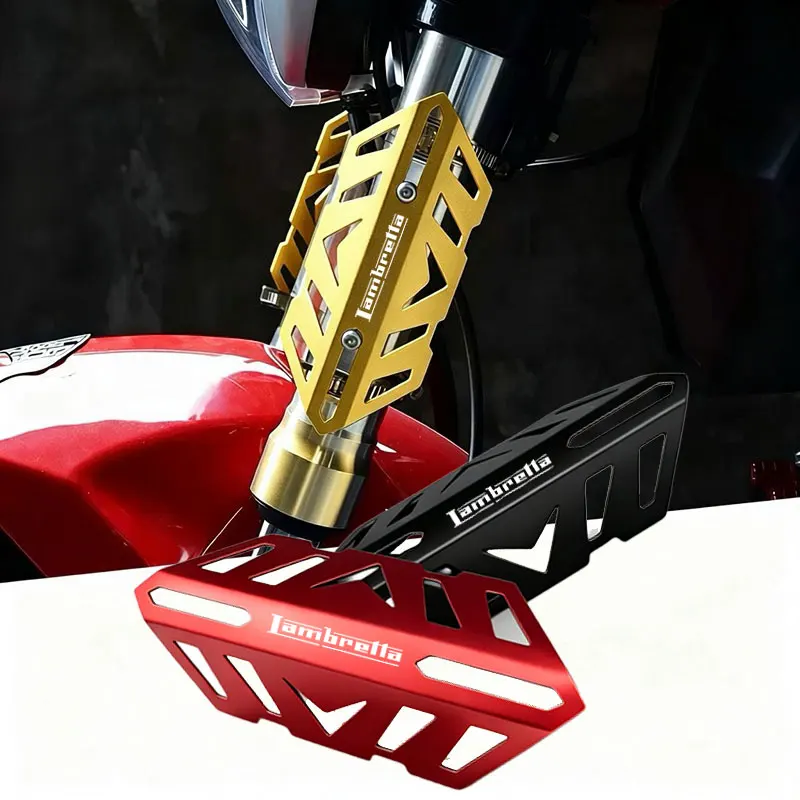 For Lambretta G350 Special X300 V200 V-Special Barona V50 V125 200 Universal Aluminum Alloy Motorcycle Front Fork Dust Cover