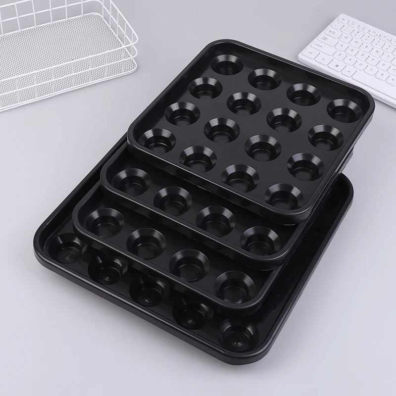 

New 16/22 Grids Billiards Tray Portable Billiard Balls Tray For Pool Halls For Billiards Parlor Billiard Ball Storage Organizer