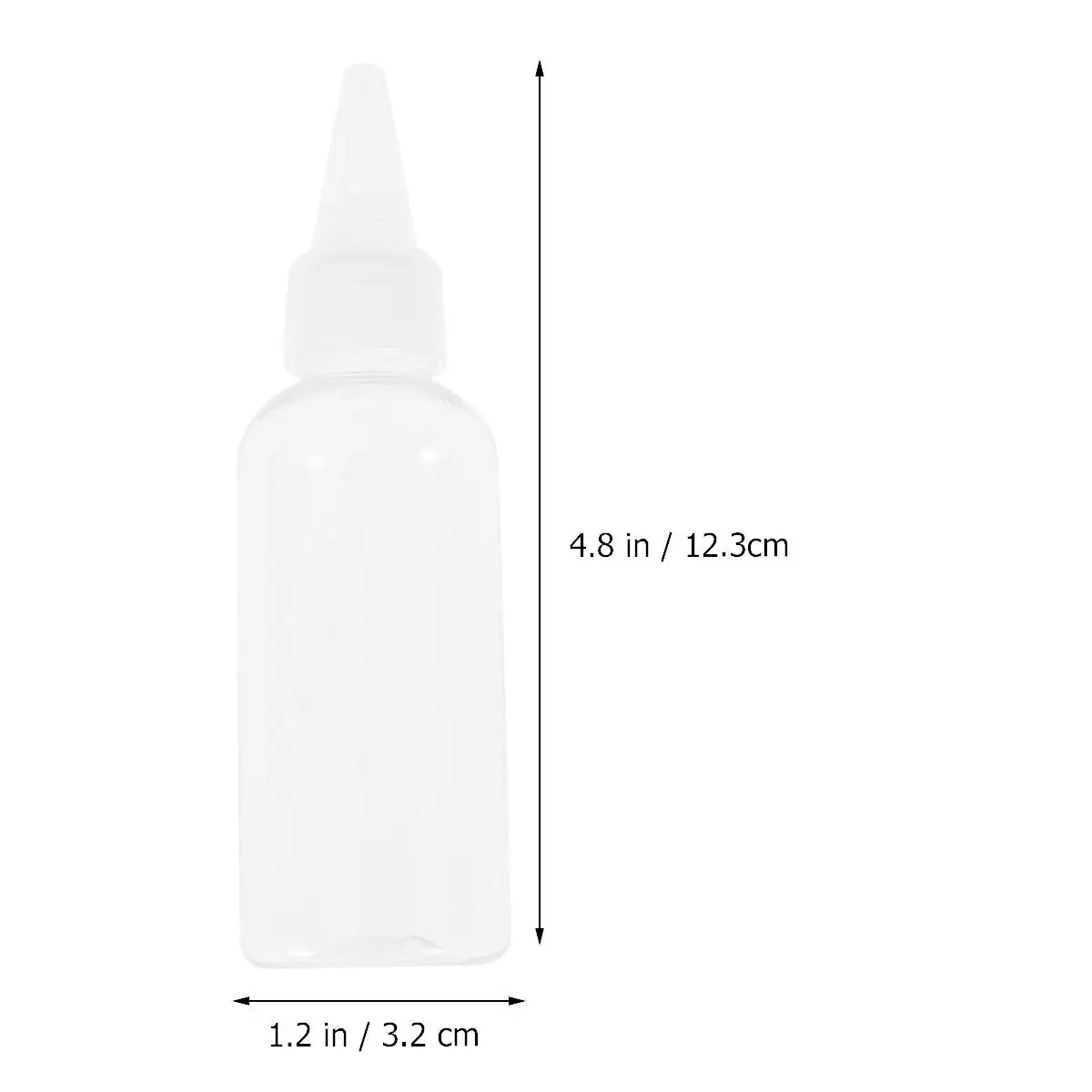 

20 Pcs Pointed Bottle Applicator Squeeze Condiment Bottles Liquid Sauce with Cap