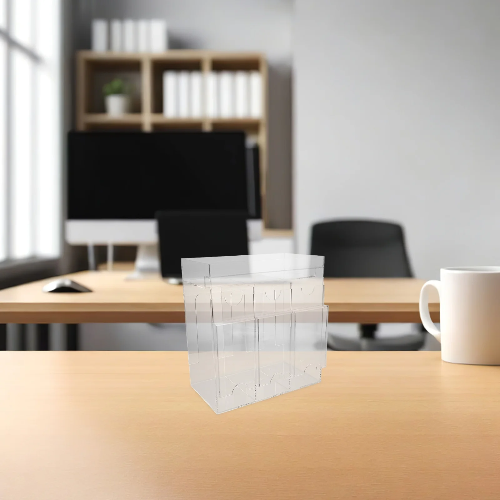 

Acrylic Clear Card Organizer Storage Box Booster Card Dispenser Trading Business Photocard Holder Photocard Holder